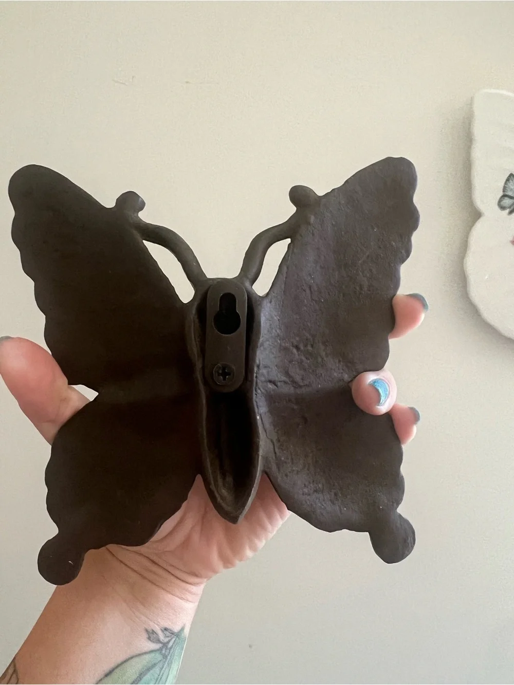Cast-iron black Butterfly Wall Hook - Decorative Home Wall Decor